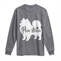 Proud Pom Mom Long Sleeve Shirt Pomeranian Dog Lover Gift