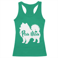 Proud Pom Mom Racerback Tank Top Pomeranian Dog Lover Gift