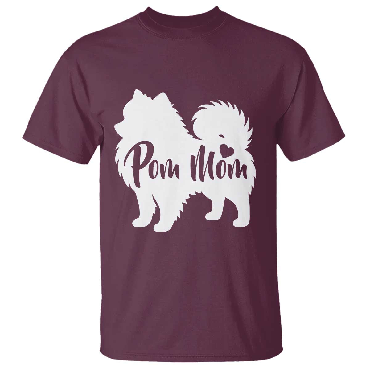 Proud Pom Mom T Shirt Pomeranian Dog Lover Gift