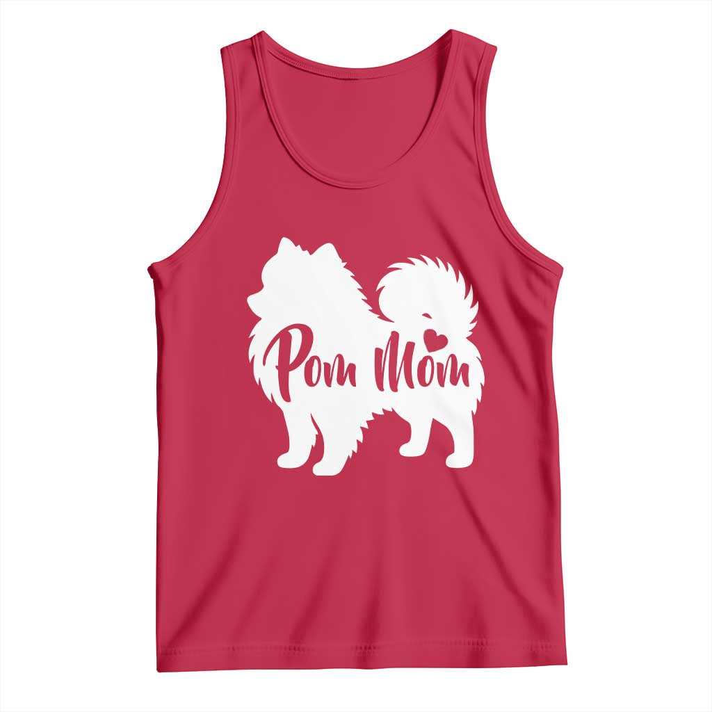 Proud Pom Mom Tank Top Pomeranian Dog Lover Gift