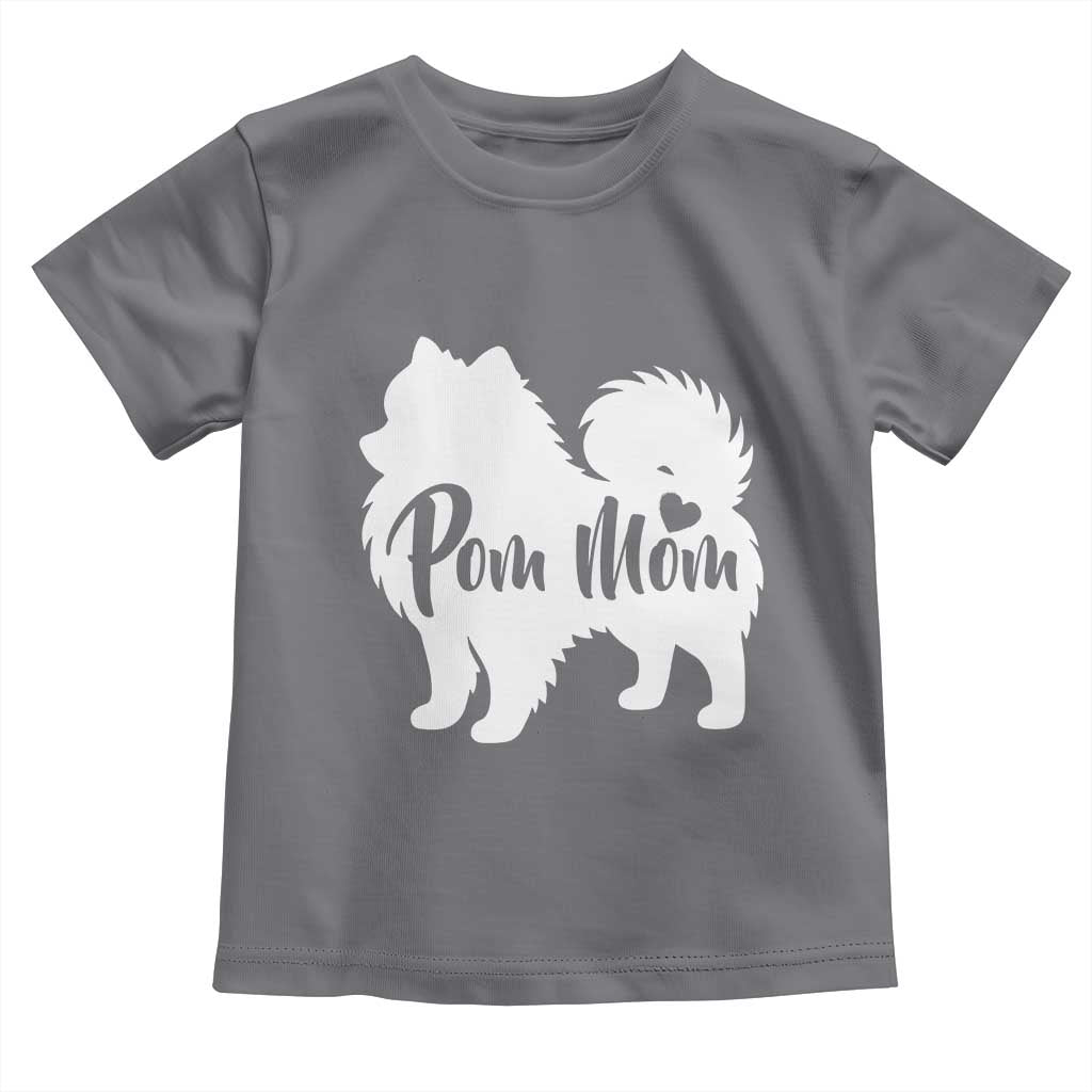 Proud Pom Mom Toddler T Shirt Pomeranian Dog Lover Gift
