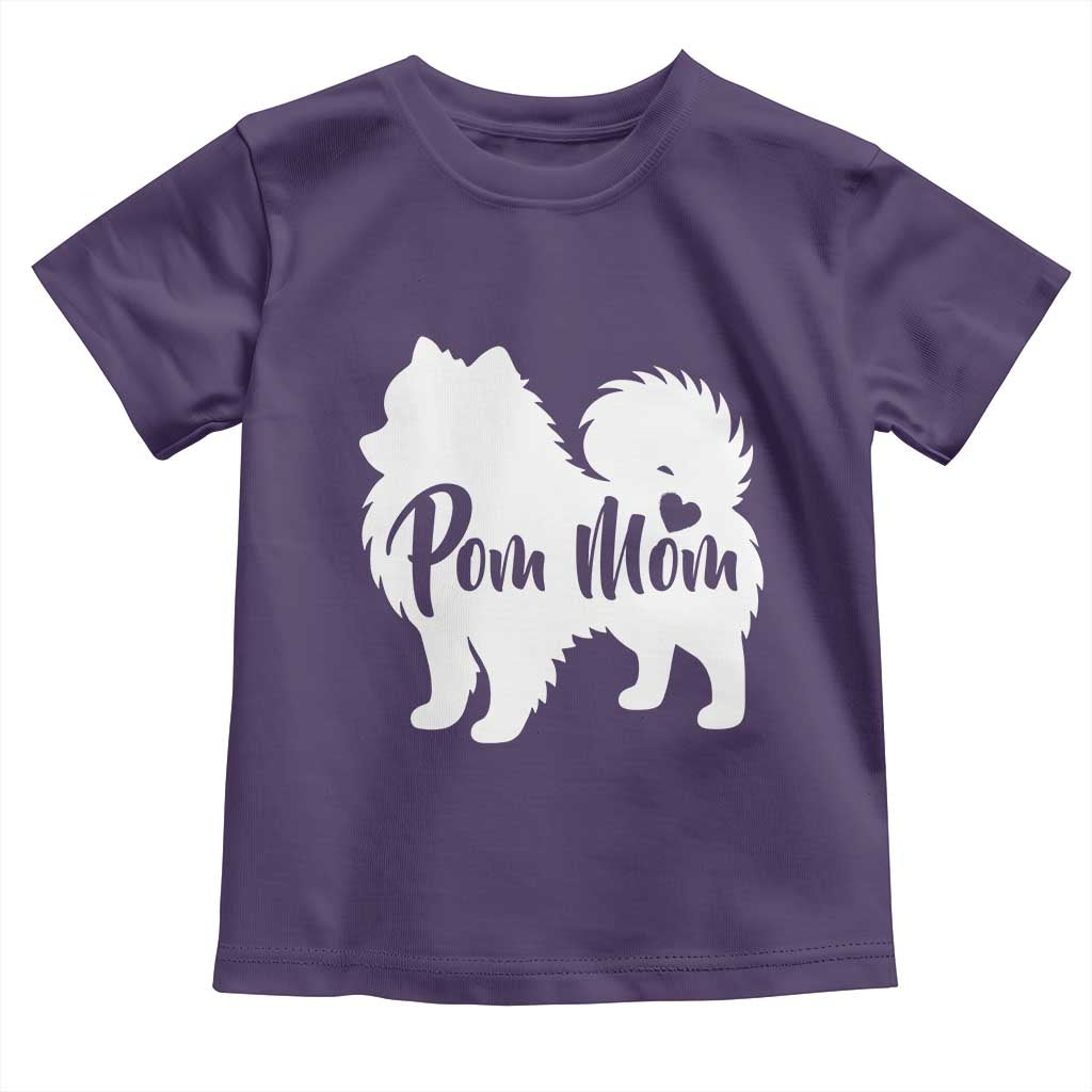 Proud Pom Mom Toddler T Shirt Pomeranian Dog Lover Gift