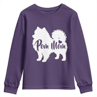 Proud Pom Mom Youth Sweatshirt Pomeranian Dog Lover Gift