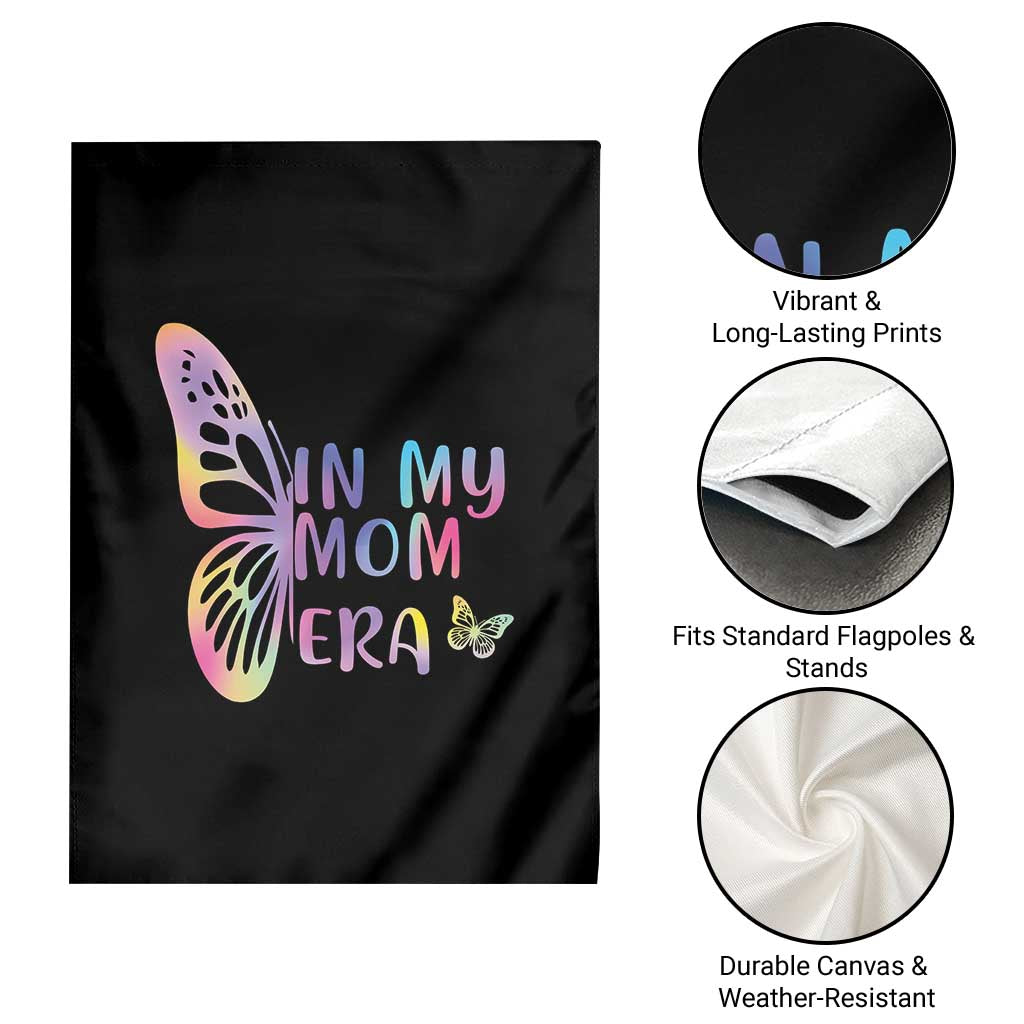 In My Mom Era Garden Flag Colorful Butterfly Mothers Day Gift