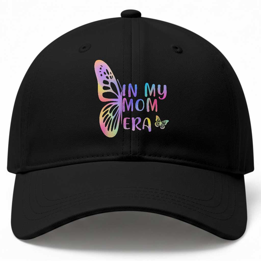 In My Mom Era Baseball Cap Colorful Butterfly Mothers Day Gift