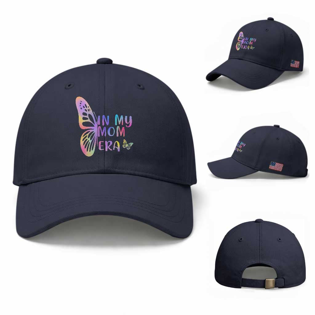 In My Mom Era Baseball Cap Colorful Butterfly Mothers Day Gift