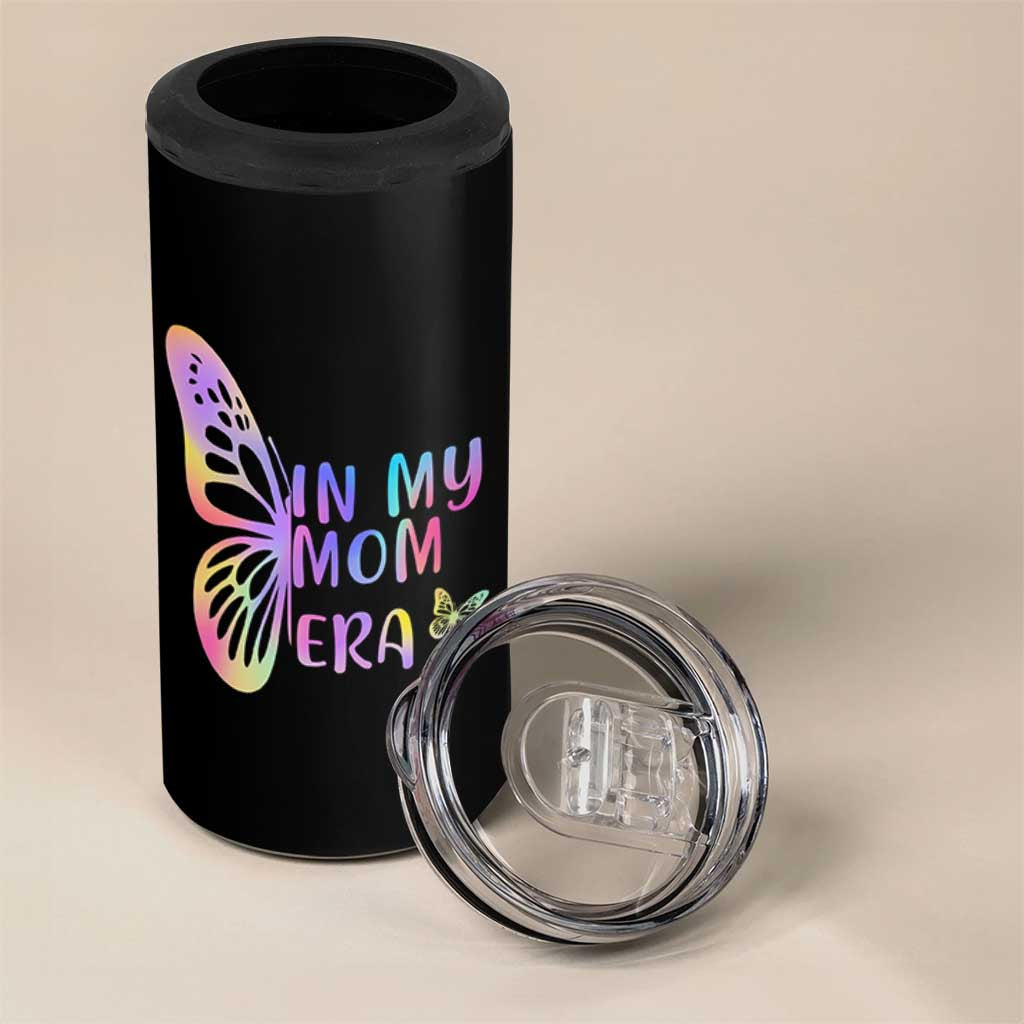 In My Mom Era 4 in 1 Can Cooler Tumbler Colorful Butterfly Mothers Day Gift
