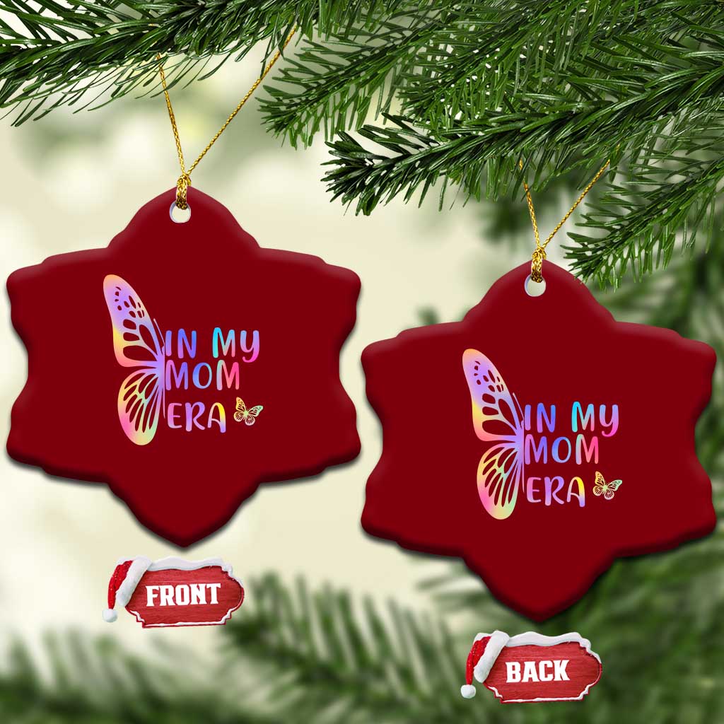 In My Mom Era Ceramic Ornament Colorful Butterfly Mothers Day Gift