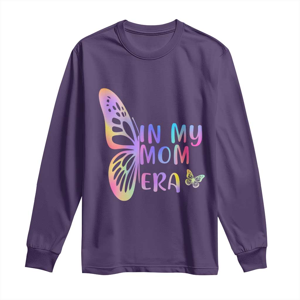 In My Mom Era Long Sleeve Shirt Colorful Butterfly Mothers Day Gift
