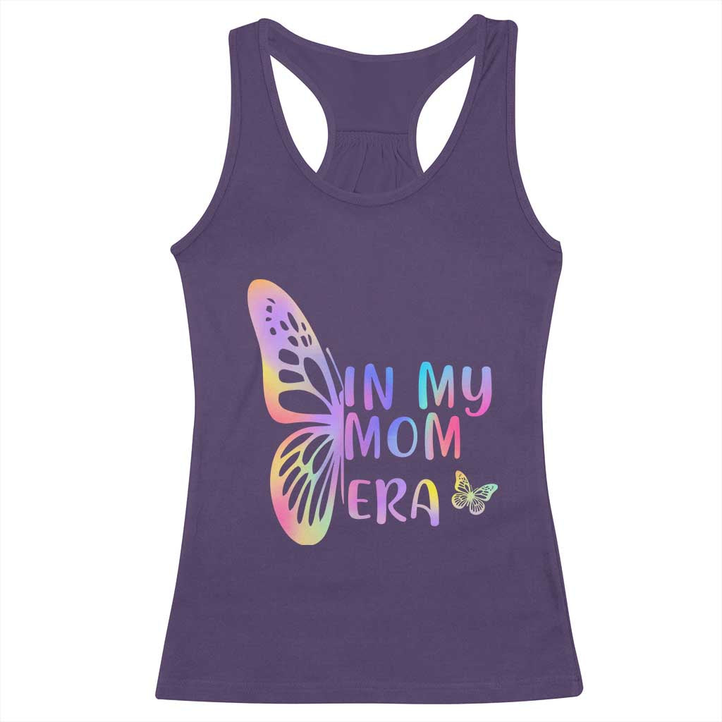 In My Mom Era Racerback Tank Top Colorful Butterfly Mothers Day Gift