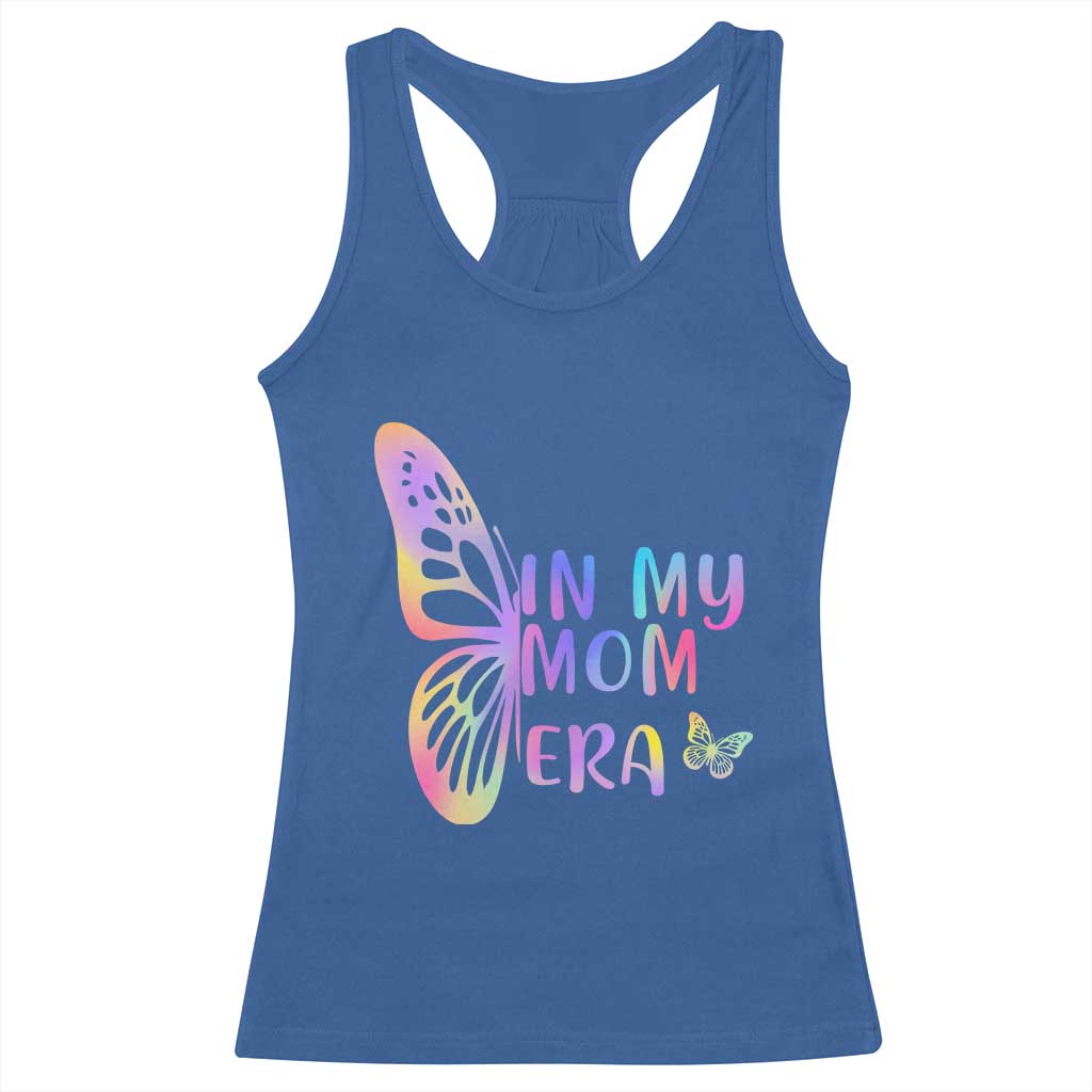 In My Mom Era Racerback Tank Top Colorful Butterfly Mothers Day Gift