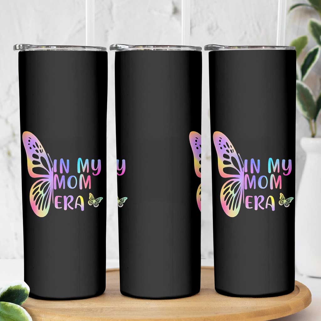 In My Mom Era Skinny Tumbler Colorful Butterfly Mothers Day Gift