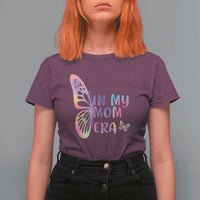 In My Mom Era T Shirt For Women Colorful Butterfly Mothers Day Gift