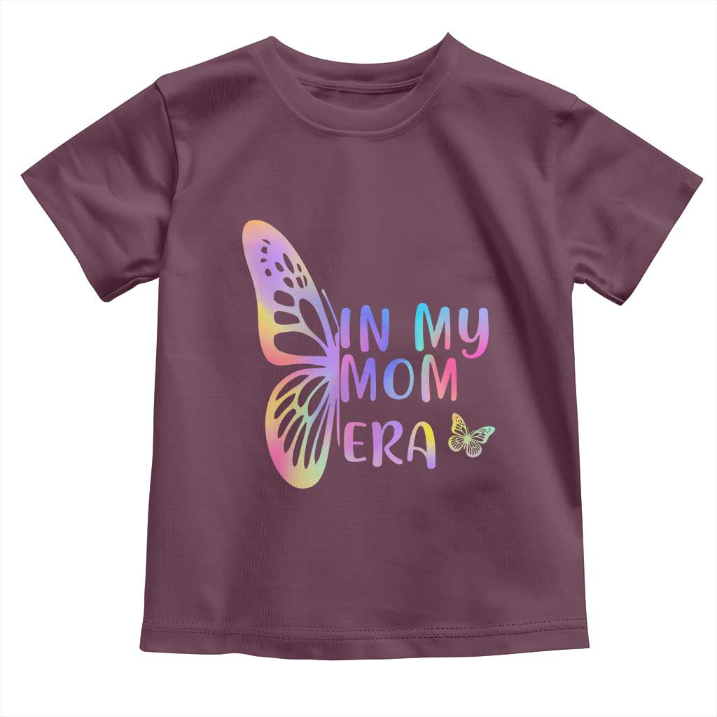 In My Mom Era Toddler T Shirt Colorful Butterfly Mothers Day Gift