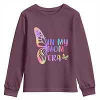 In My Mom Era Youth Sweatshirt Colorful Butterfly Mothers Day Gift