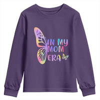 In My Mom Era Youth Sweatshirt Colorful Butterfly Mothers Day Gift