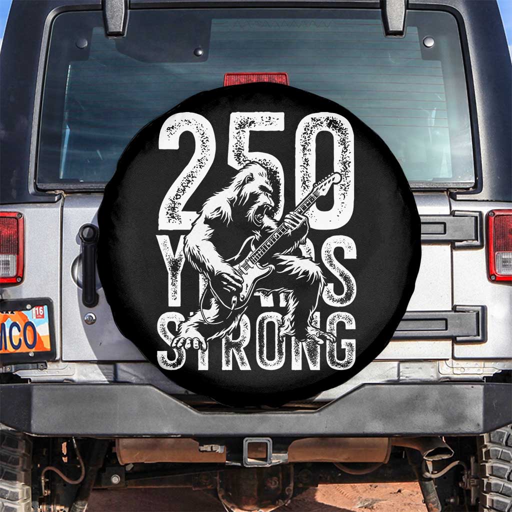 250 Years Strong Bigfoot Guitar Spare Tire Cover USA 250th Anniversary Gift