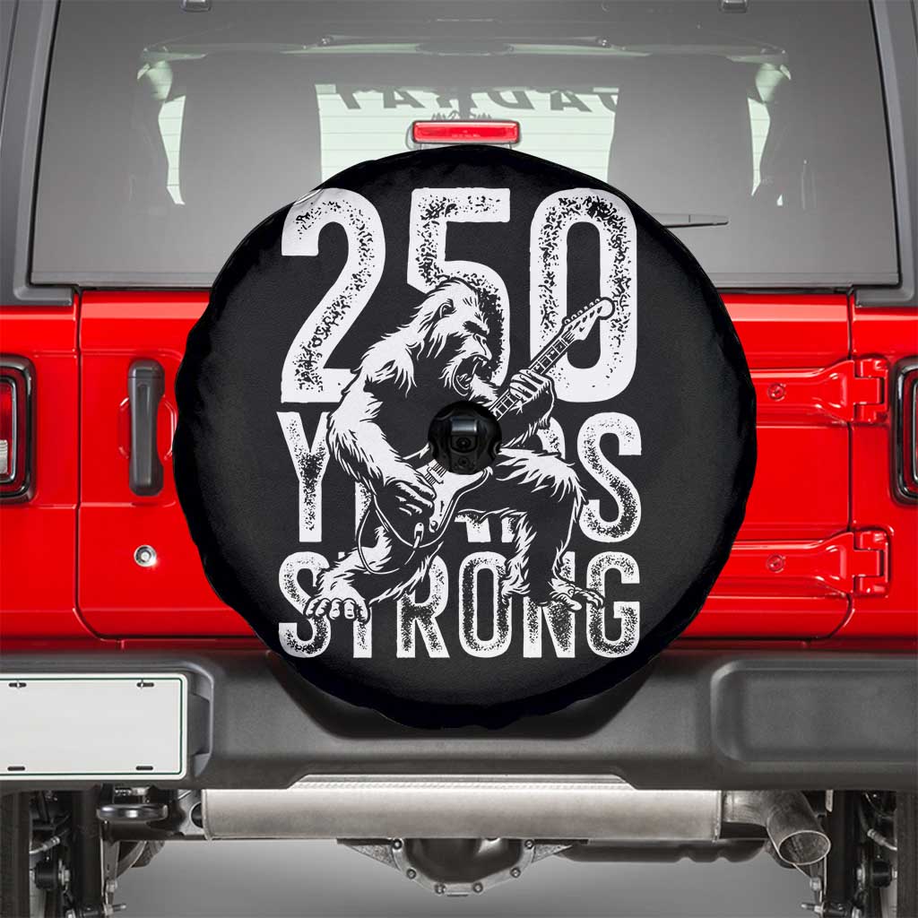 250 Years Strong Bigfoot Guitar Spare Tire Cover USA 250th Anniversary Gift