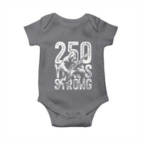 250 Years Strong Bigfoot Guitar Baby Onesie USA 250th Anniversary Gift