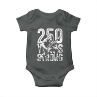 250 Years Strong Bigfoot Guitar Baby Onesie USA 250th Anniversary Gift