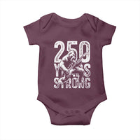 250 Years Strong Bigfoot Guitar Baby Onesie USA 250th Anniversary Gift