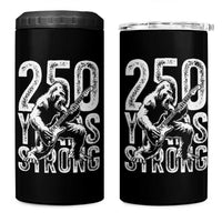 250 Years Strong Bigfoot Guitar 4 in 1 Can Cooler Tumbler USA 250th Anniversary Gift