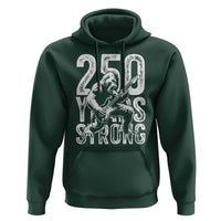 250 Years Strong Bigfoot Guitar Hoodie USA 250th Anniversary Gift