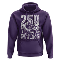 250 Years Strong Bigfoot Guitar Hoodie USA 250th Anniversary Gift