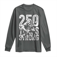 250 Years Strong Bigfoot Guitar Long Sleeve Shirt USA 250th Anniversary Gift