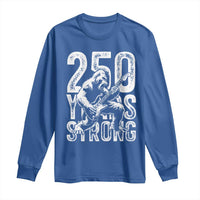 250 Years Strong Bigfoot Guitar Long Sleeve Shirt USA 250th Anniversary Gift
