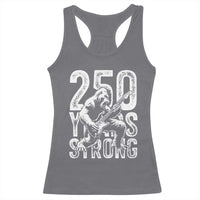 250 Years Strong Bigfoot Guitar Racerback Tank Top USA 250th Anniversary Gift