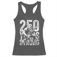 250 Years Strong Bigfoot Guitar Racerback Tank Top USA 250th Anniversary Gift