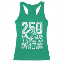 250 Years Strong Bigfoot Guitar Racerback Tank Top USA 250th Anniversary Gift
