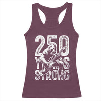 250 Years Strong Bigfoot Guitar Racerback Tank Top USA 250th Anniversary Gift