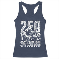 250 Years Strong Bigfoot Guitar Racerback Tank Top USA 250th Anniversary Gift