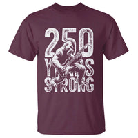 250 Years Strong Bigfoot Guitar T Shirt USA 250th Anniversary Gift