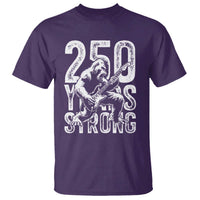 250 Years Strong Bigfoot Guitar T Shirt USA 250th Anniversary Gift