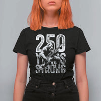 250 Years Strong Bigfoot Guitar T Shirt For Women USA 250th Anniversary Gift