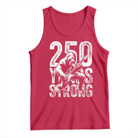 250 Years Strong Bigfoot Guitar Tank Top USA 250th Anniversary Gift