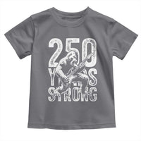 250 Years Strong Bigfoot Guitar Toddler T Shirt USA 250th Anniversary Gift