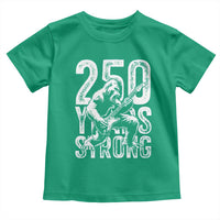 250 Years Strong Bigfoot Guitar Toddler T Shirt USA 250th Anniversary Gift