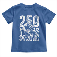 250 Years Strong Bigfoot Guitar Toddler T Shirt USA 250th Anniversary Gift
