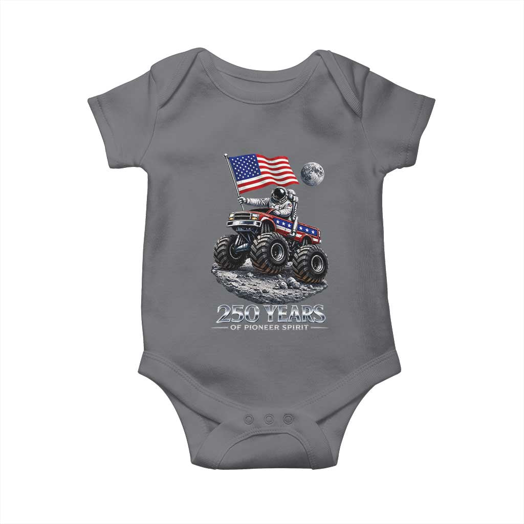 Astronaut 250 Years Of Pioneer Spirit Baby Onesie USA 250th Anniversary