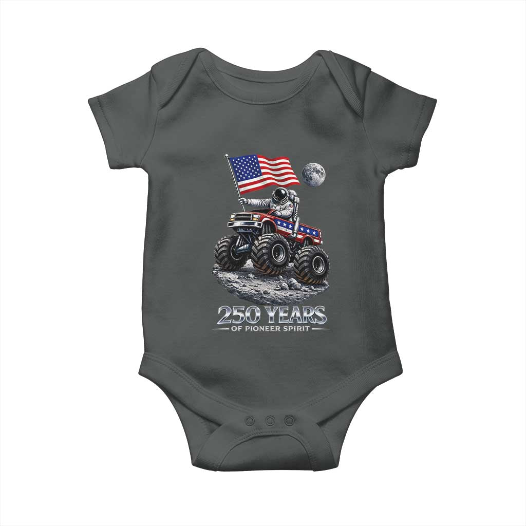 Astronaut 250 Years Of Pioneer Spirit Baby Onesie USA 250th Anniversary