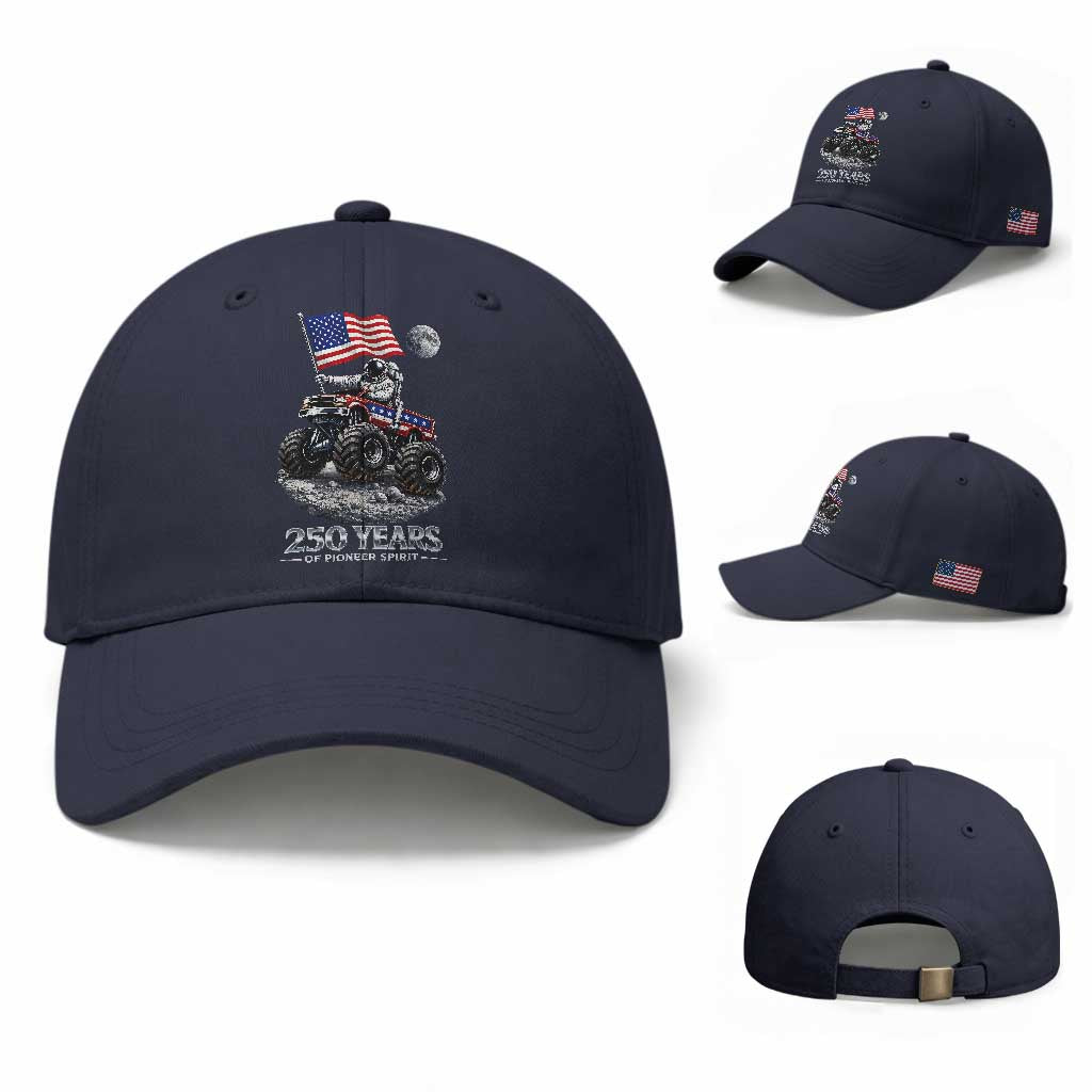 Astronaut 250 Years Of Pioneer Spirit Baseball Cap USA 250th Anniversary