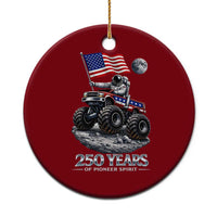 Astronaut 250 Years Of Pioneer Spirit Ceramic Ornament USA 250th Anniversary