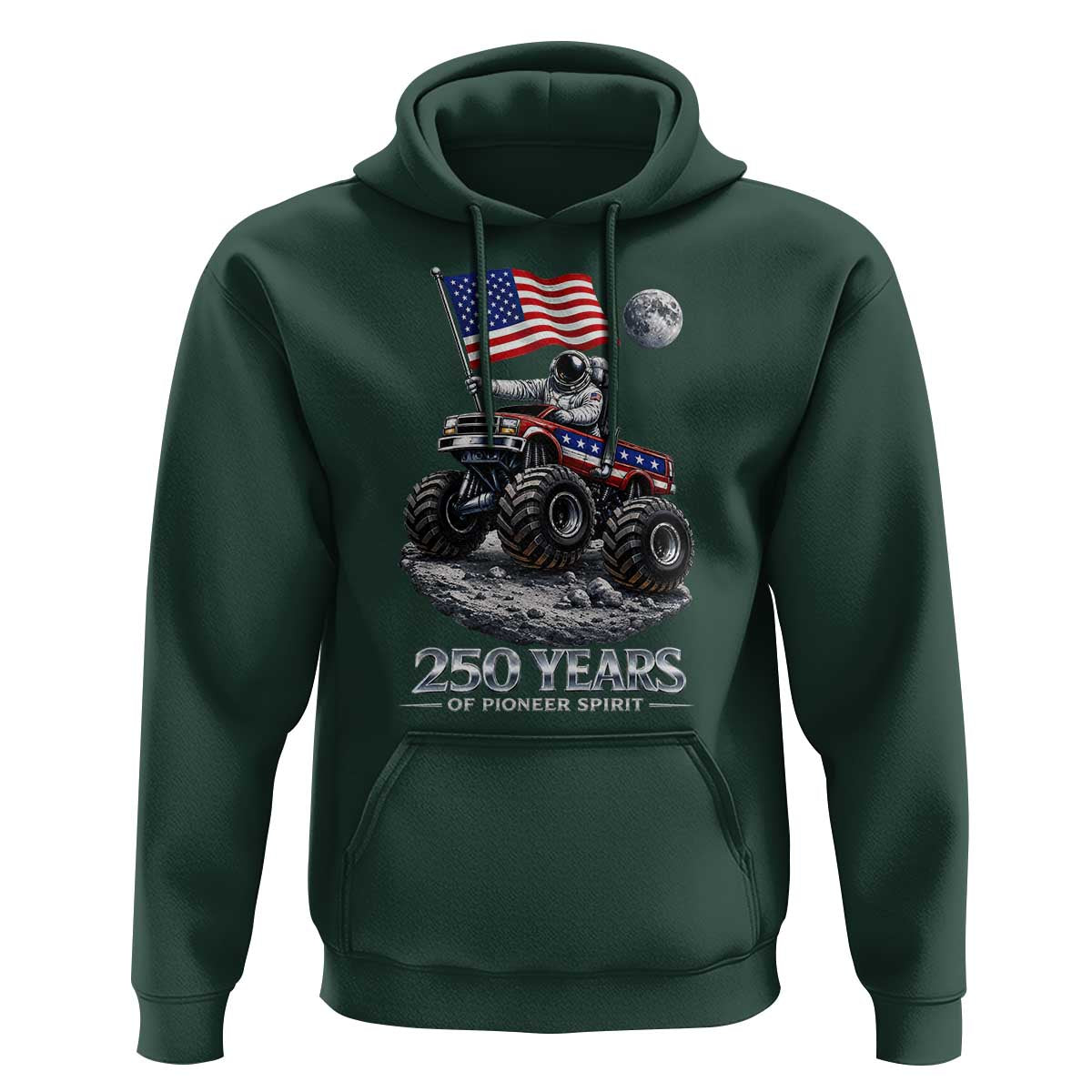 Astronaut 250 Years Of Pioneer Spirit Hoodie USA 250th Anniversary