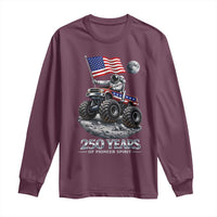 Astronaut 250 Years Of Pioneer Spirit Long Sleeve Shirt USA 250th Anniversary