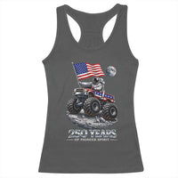 Astronaut 250 Years Of Pioneer Spirit Racerback Tank Top USA 250th Anniversary