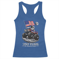 Astronaut 250 Years Of Pioneer Spirit Racerback Tank Top USA 250th Anniversary